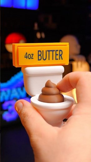 3D Printed Butter Clicker 🧈✨