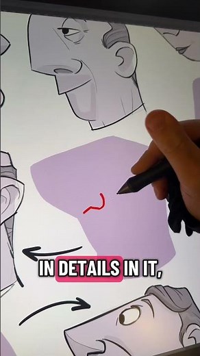 How to draw heads with shapes! #art #draw #drawing #caricature #sketch