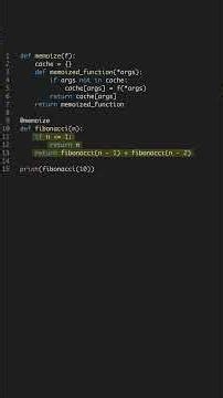 Boost Function Speed in 60s - Memoization #shorts