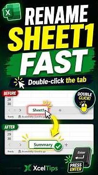 How to Rename a Sheet in Excel Fast