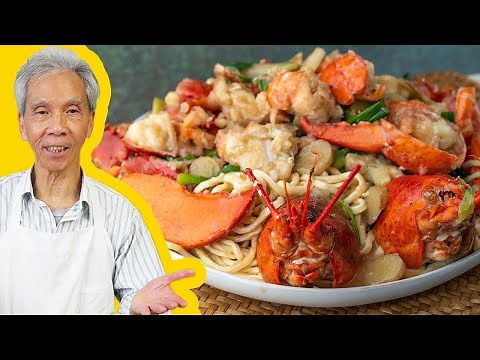 🦞 Dad's TASTY Lobster Yee Mein (龍蝦伊麵)!