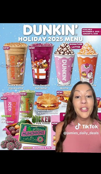Dunkin's Festive Holiday Menu Unveiled!