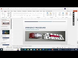 Shelly Cashman Powerpoint Module 8 SAM Project 1a Presentation of Calhoun College Emergency