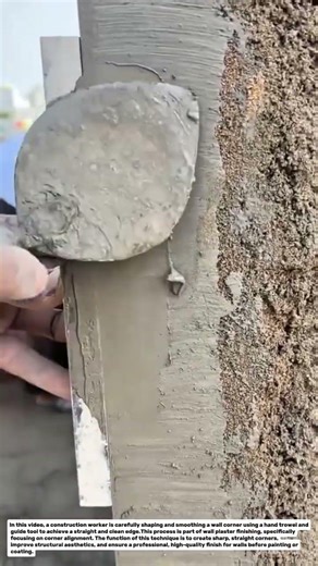Perfect Wall Corner Plastering Technique | Clean Edge Cement Finishing.