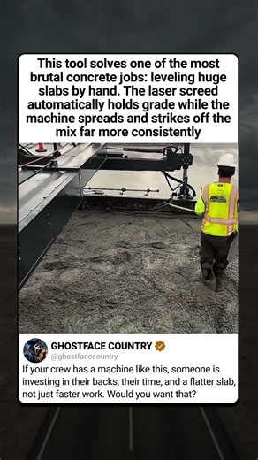 THIS LASER SCREED SAVES THE CREW’S BACKS AND THE SLAB