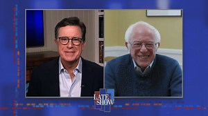 TONIGHT: In an exclusive interview with Stephen Colbert, Sen. Bernie Sanders shares how he can work together with Joe Biden to defeat President Trump in November. #LSSC | The Late Show with Stephen Colbert