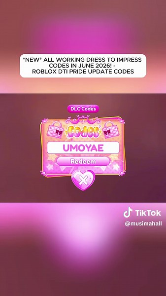 *NEW* ALL WORKING DRESS TO IMPRESS CODES IN JUNE 2026! - ROBLOX DTI PRIDE UPDATE CODES Part 1 #roblox #blox #robloxedit #robloxgames #robloxstory