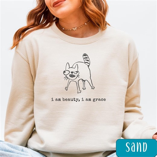 Funny Cat Shirt, Quirky Sketch Cat Gift, Silly Cat Lover T Shirt, Cute Meme Graphic Top, Weird Kitty Humor - Etsy