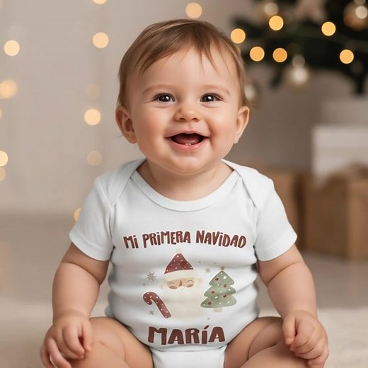 Su primera Navidad va a ser inolvidable. Kit de body y patucos para celebrar el momento más bonito de su vida. | 40 Grados A la Sombra