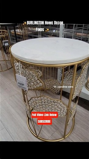 Burlington Home Decor Finds #burlingtonfinds #sidetable #goldsidetable