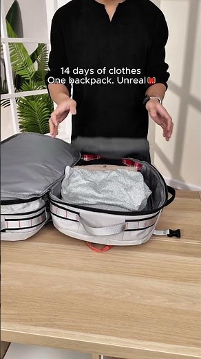 Fits 14 DAYS Of Clothes In One Backpack 🤯 | Best TSA-Approved Expandable Travel Backpack