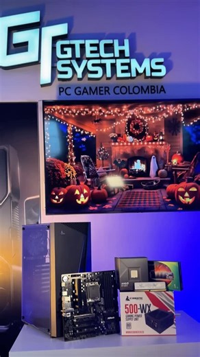GTech Systems | PC gamer on Instagram: "💻✨ ¡POTENCIA A TU ALCANCE! Equipa tu setup con este brutal PC listo para rendir al máximo: 🖥️ Chasis: Flux Elite ⚡ Fuente: 500-WX Retail 🔸 Board: AMD A620M-C AS 🚀 Procesador: AMD Ryzen 5 8500G 🔥 Memoria: DDR5 16GB 6000 MHz ⚡ SSD: AORUS 1TB NVMe Gen 4.0 💰 Precio: $1.870.000 COP Perfecto para trabajar, estudiar y jugar con fluidez. 📩 Escríbenos y lleva tu nuevo PC HOY. #pc #gamer #hallowenpc #pcgaming #gamer"