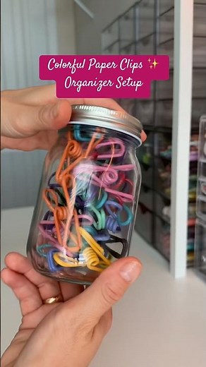 Colorful Paper Clips ✨ Organizer Setup#smallbusiness paperclips