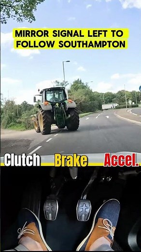 What in instructor ask you to follow Southampton - Driving Test