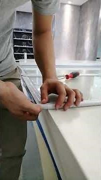 Aica bathrooms FF series folding bath screen bottom seal installation