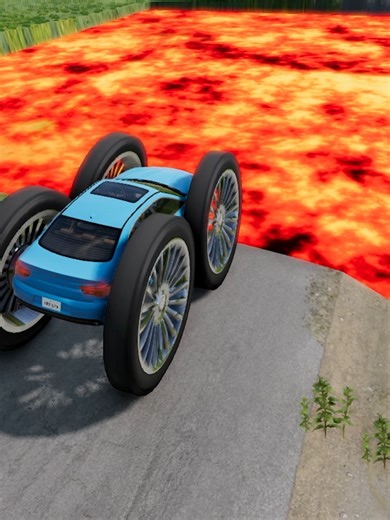 Cars vs Giant Lava Pit: The Ultimate Showdown