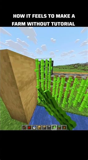 Minecraft Farm Without Tutorial Moment 😎
