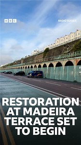 Work to restore 28 crumbling Victorian arches at Madeira Terrace on Brighton seafront starts today after years of planning. | BBC Sussex