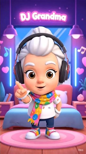 Feel the Beat with Grandma 🎧👵 #djgrandma #cuteshorts