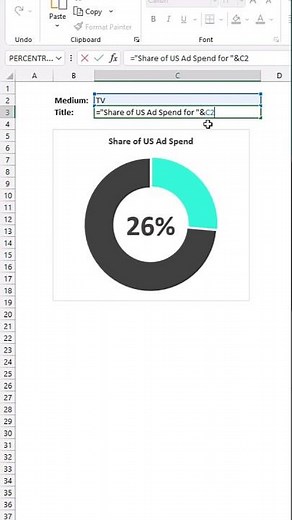 Learn Excel: Dynamic Chart Titles! #excel