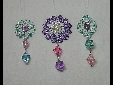 DIY~Make Beautiful Metal Filigree Christmas Ornaments!
