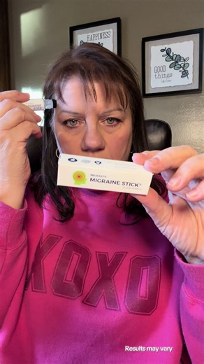 @Migrastil Official I am so glad I found this migraine stick. It contains all natural essential oils, peppermint, spearmint, and lavender in a base of fractionated coconut oil. This provides relief for my tension headaches. Individual results may vary.
