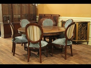 Round Dining Table Set for 6