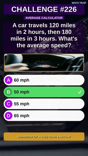 Average Speed Riddle: Most Say 60! 🤯 What's The REAL Answer?