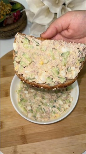Healthy & Quick Tuna Spread 🍣#food #foodlover #foodshorts #cooking #recipe