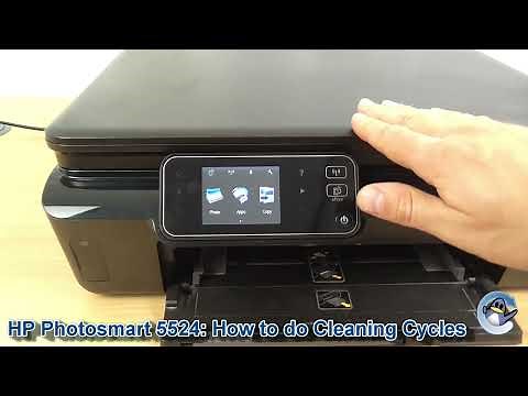 HP Photosmart 5524: How to do Printhead Cleaning Cycles and Improve Print Quality