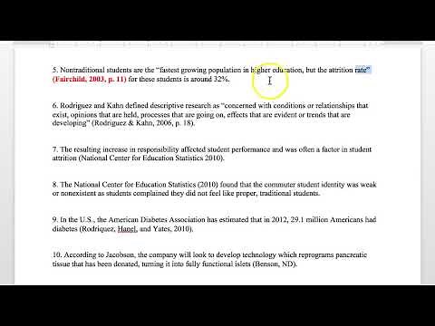 APA Practice Exercise: APA In-text Citation Corrections