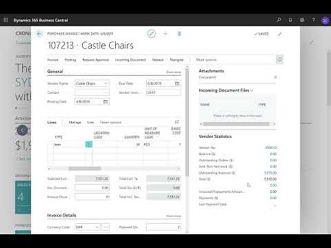 Dynamics 365 Business Central - How to Process a Purchase Invoice in Foreign Currency