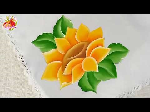 Como Pintar Un Girasol / How To Paint A Sunflower
