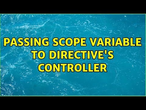 Passing scope variable to directive's controller