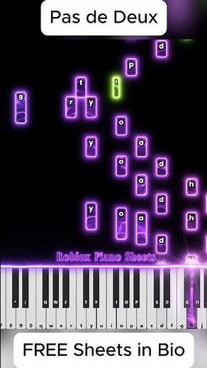 Pas de Deux | Roblox Piano 🔥 #piano #pianoshorts #roblox #shorts #shortvideo