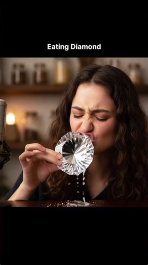 Eating a Diamond 💎😱 | Unreal ASMR | No Talking #oddlysatisfying #asmr #foryou #diy