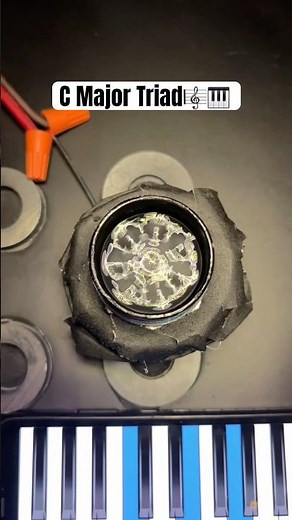 VISUAL representation of a C Major TRIAD🎹🌀 #piano #music #cymatics