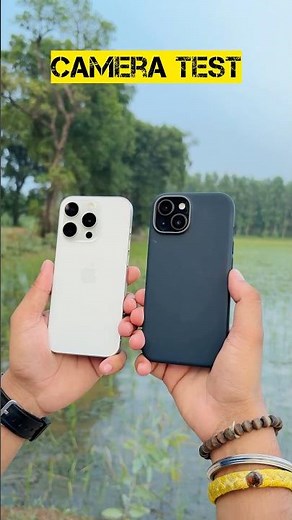 iPhone 15 vs iphone 15 pro camera test