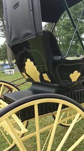 Jennifer Harber shares the carriage she brought to the Keeneland Concours d'Elegance. | Carriage Association of America, Inc.