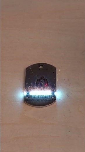 High-Speed Engraving: Custom Dog Tag with the Z12 Fiber Laser! 🛡️⚡️