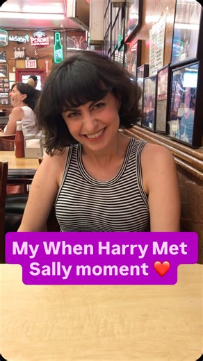 Avital Ash on Instagram: "When Harry Met Sally is my favorite rom-com and I love that when I went for this at Katz’s Deli, it paid off with another fan chiming in. ❤️ (I’m so grateful to have been shaped for the better by Rob Reiner movies.)"