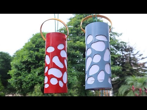 How to Make a Simple PVC Decorative Lamp Shade at Home. | DIY |