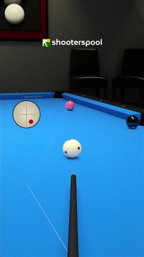 How to play this pool shot - bottom right spin #shooterspool #billiards #pooltips