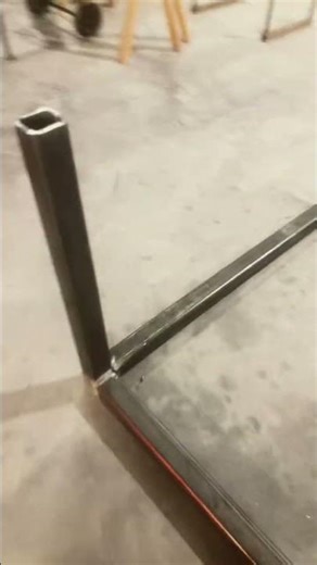 Finally replacing the harbor freight table with a real deal heavy fabrication table!!! #fabrication