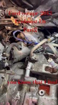 2013 ford escape 1.6 Ecoboost motor swap. part2