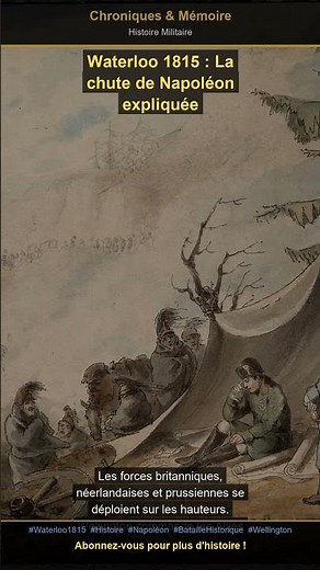 Waterloo 1815 : La chute de Napoléon expliquée