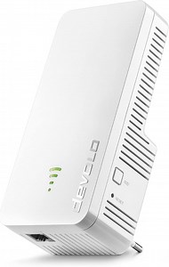 devolo WiFi 6 Repeater 3000, WLAN Repeater, bis zu 3.000 Mbit/s, Mesh WLAN Verstärker, Access Point, WiFi Extender, 1x Gigabit LAN Anschluss, weiß