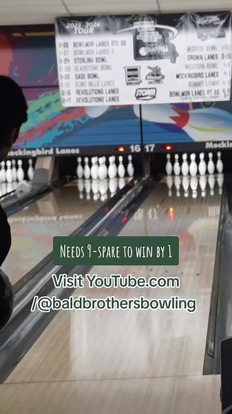 I chopped my spare in the fill allowing him to just need 9-spare to win by 1. Check out our YouTube channel @baldbrothersbowling. #baldbrothersbowling #baldbrosbowling #bowling