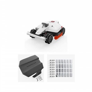 MAMMOTION LUBA 2 AWD 3000HX 15.8 in. Robot Mower, Garage and Blade Kit (24-Pieces) Combo - The Home Depot