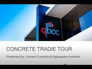 QBCC webinar: concrete essentials - planning, preparation and finishing